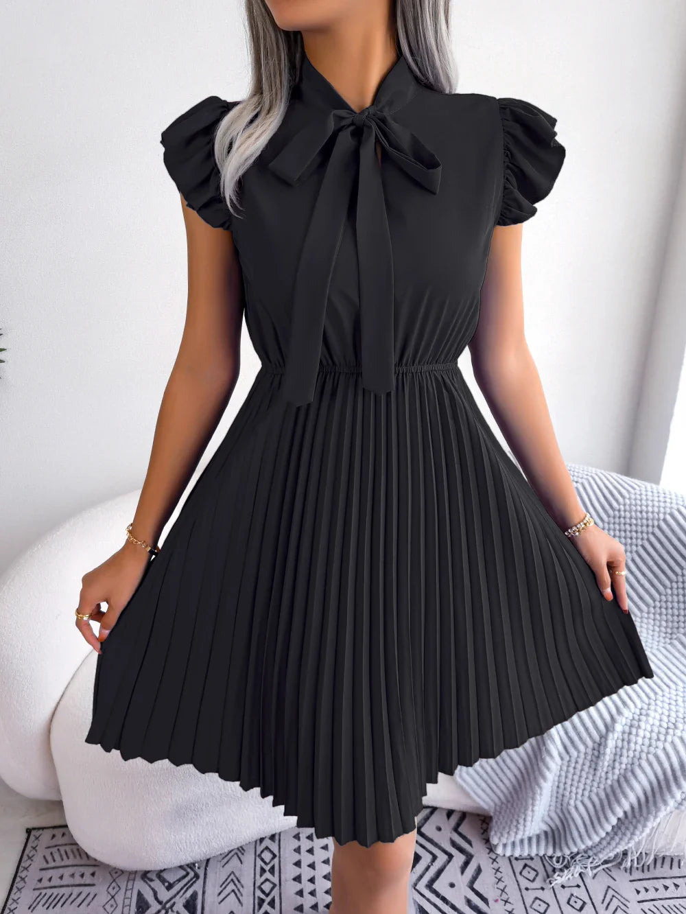 Vestido Elegante Plissado