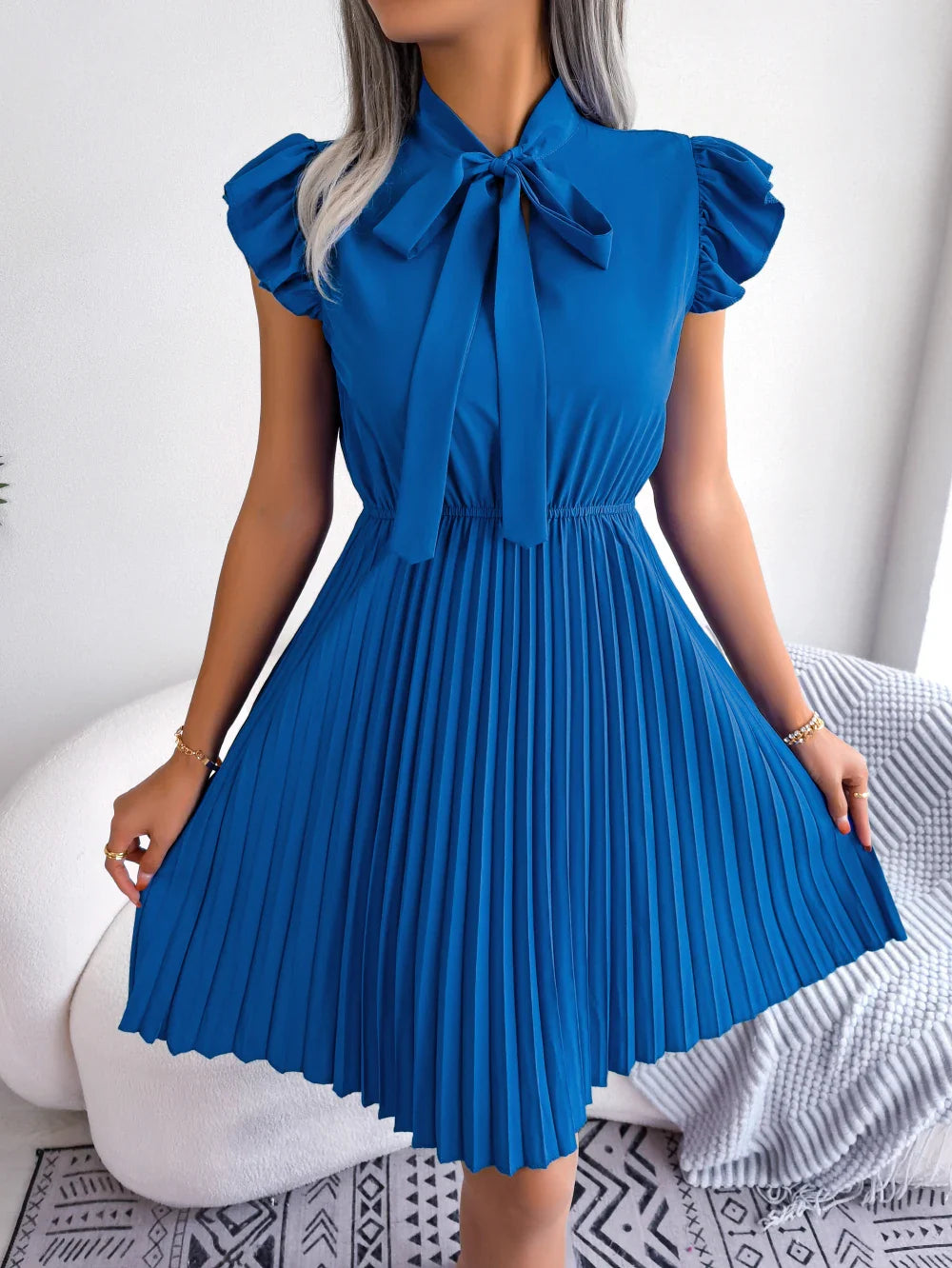 Vestido Elegante Plissado